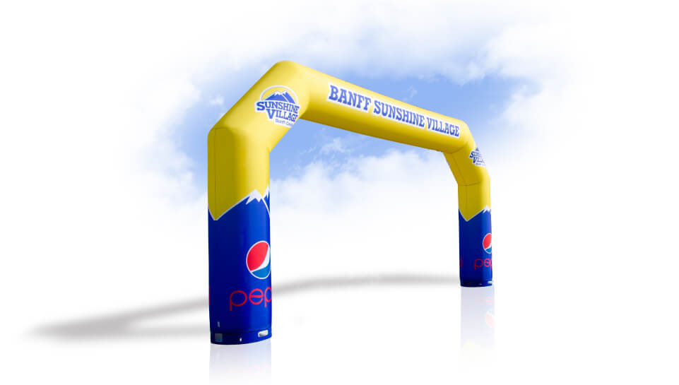 SHAPE Angled inflatable arch